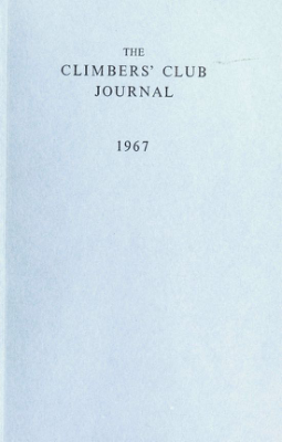 Climbers' Club 1967 Journal cover